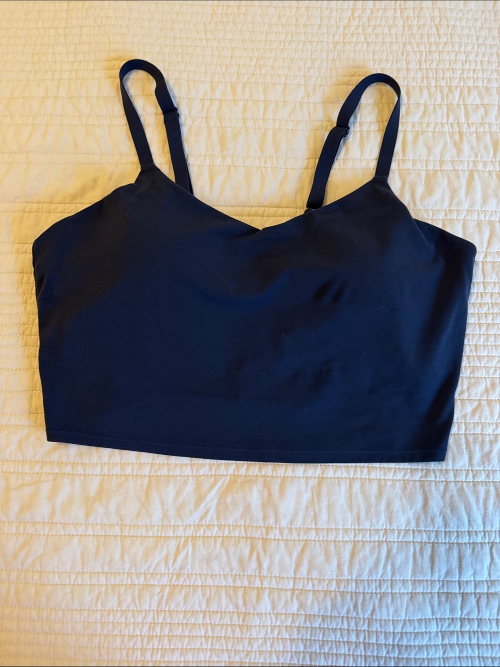 Athleta Transcend V-Neck Cropped Tank Sports Bra